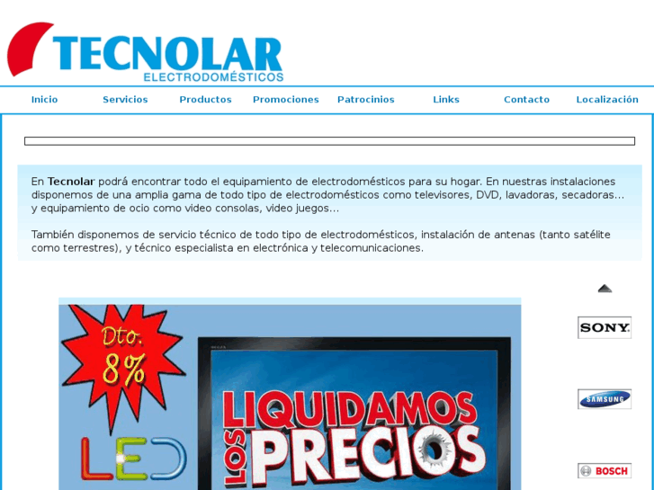 www.electrodomesticostecnolar.es