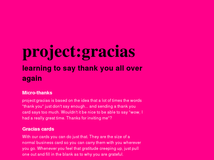 www.projectgracias.com