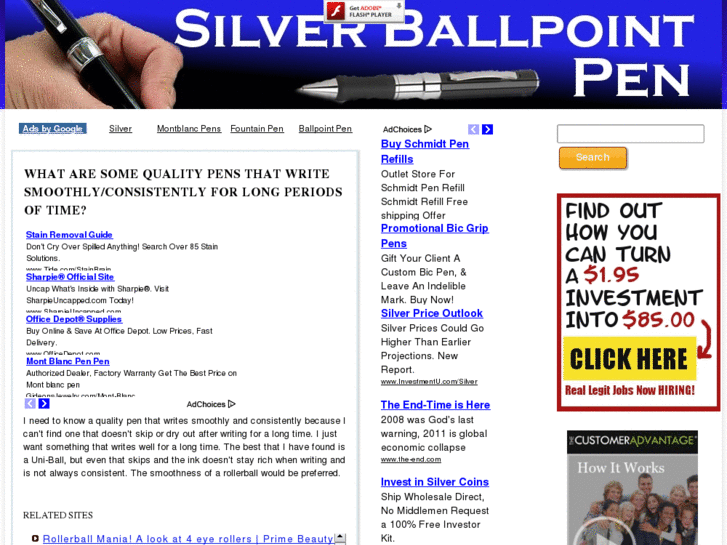 www.silverballpointpen.com