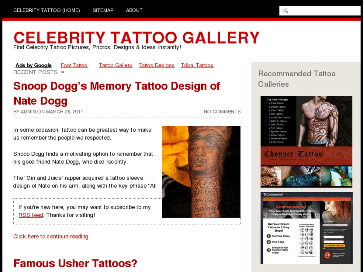 www.celebritytattoogallery.com