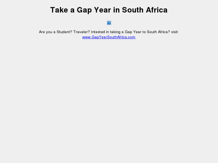 www.gapyearsouthafrica.org