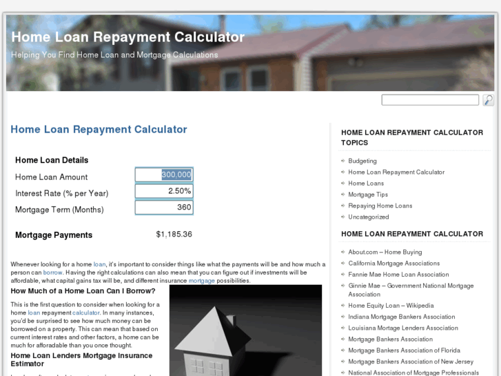 www.homeloanrepaymentcalculator.net