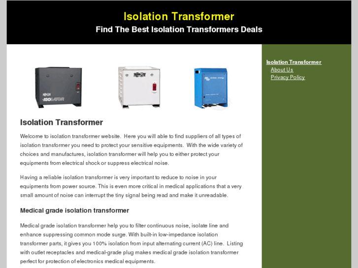 www.isolationtransformer.org