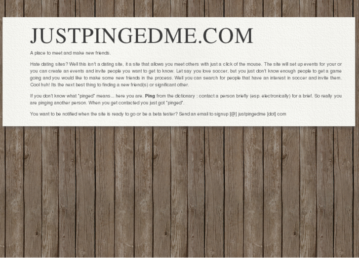 www.justpingedme.com