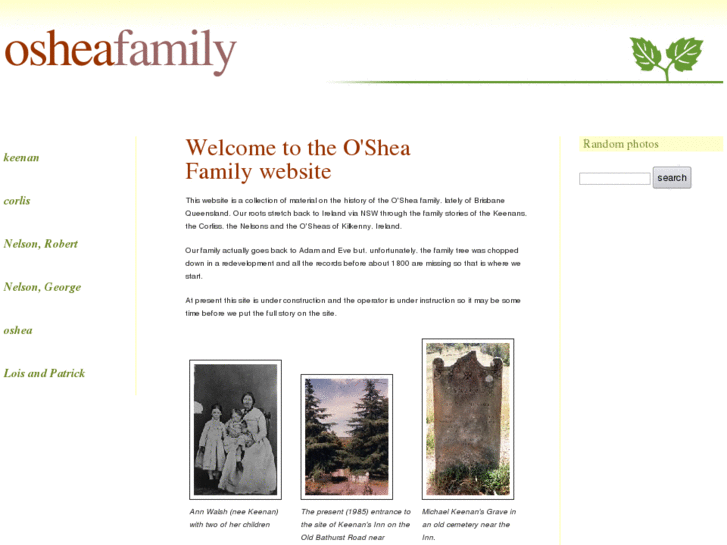 www.osheafamily.info