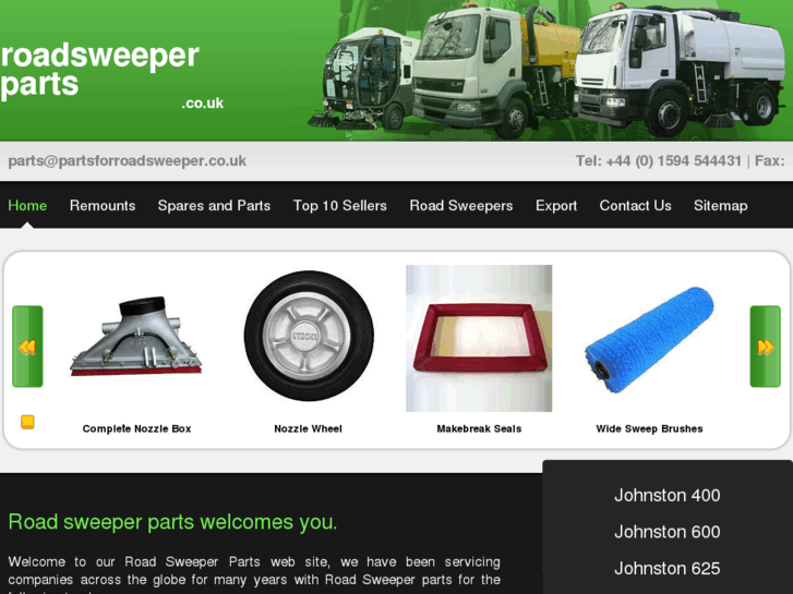 www.partsforroadsweepers.co.uk