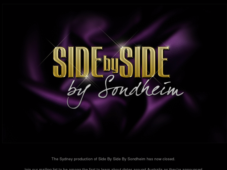 www.sidebysidebysondheim.com.au