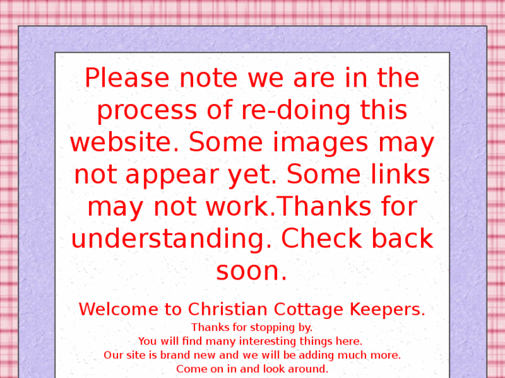 www.christiancottagekeepers.com