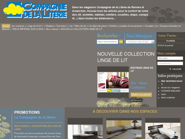 www.compagnie-de-literie.com