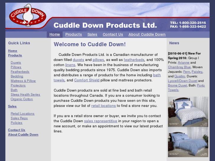 www.cuddledown.ca