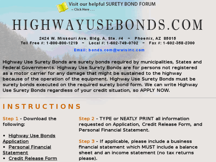 www.highwayusebonds.com