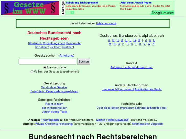 www.rechtliches.de