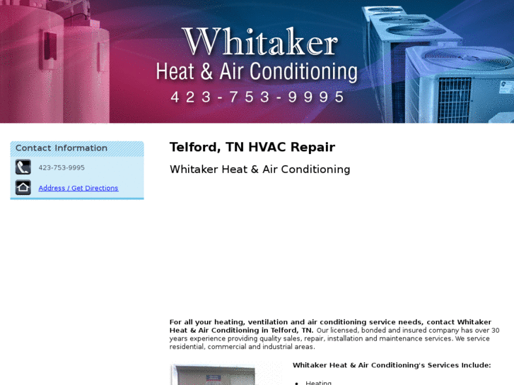 www.whitakerheatandair.com