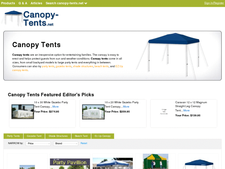 www.canopy-tents.net