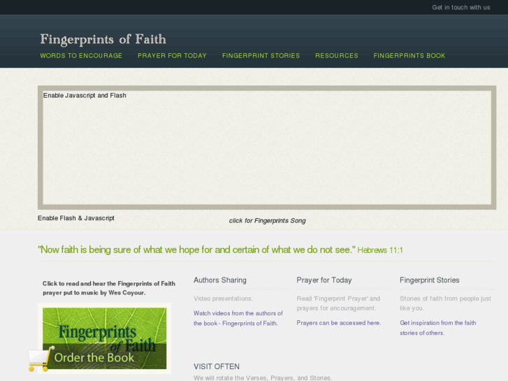 www.fingerprintsoffaith.org