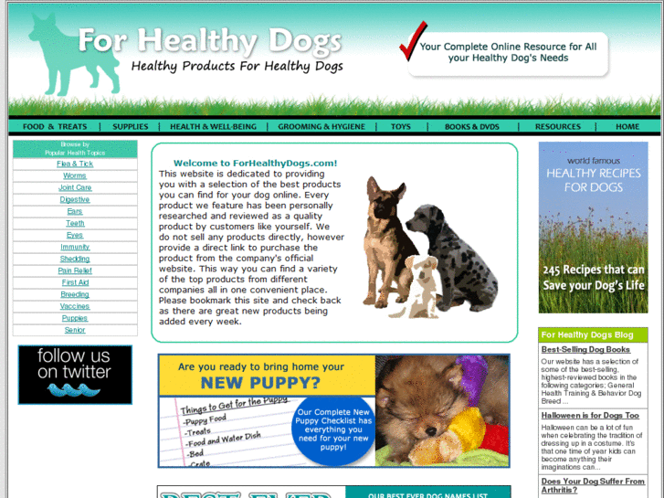 www.forhealthydogs.com