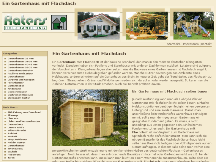 www.gartenhaus-flachdach.com