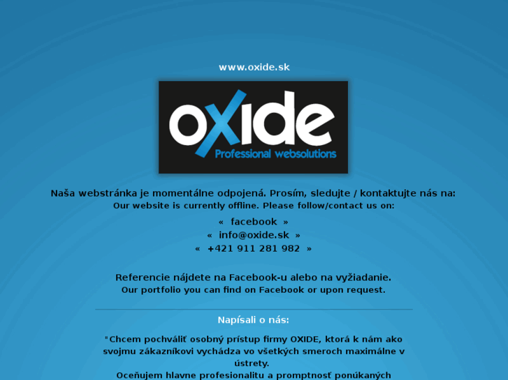 www.oxide.sk