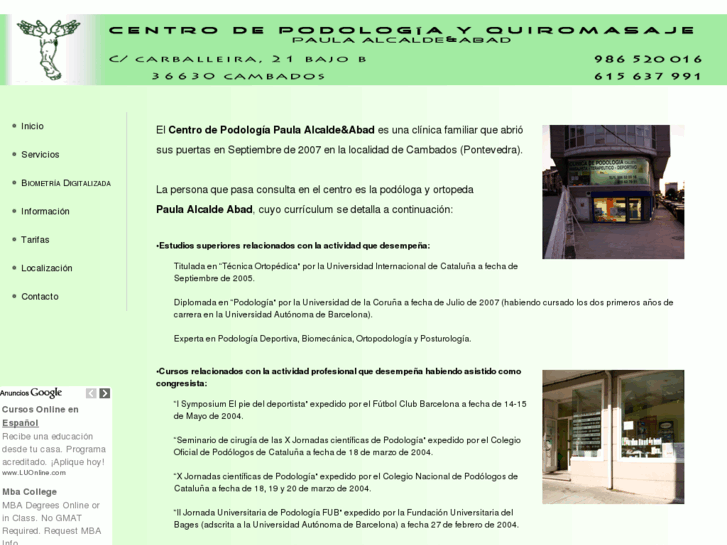www.podologiaencambados.es