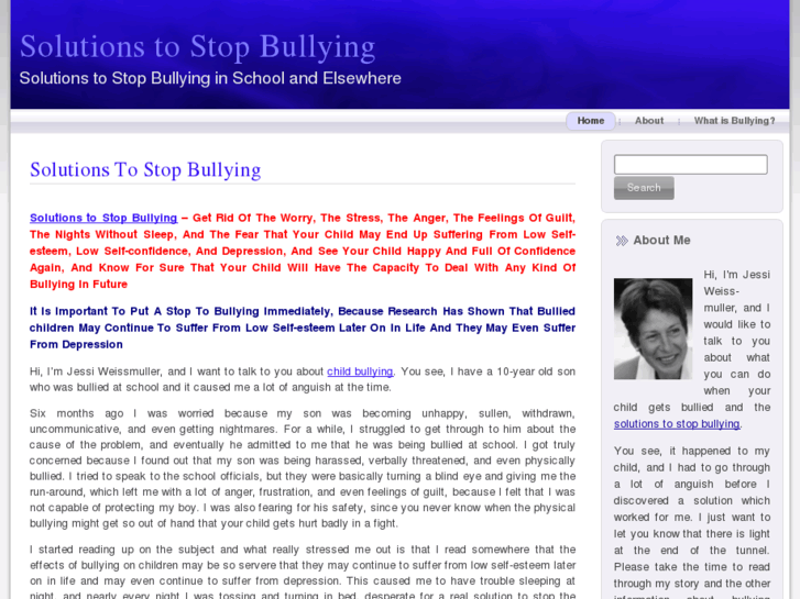 www.solutionstostopbullying.org