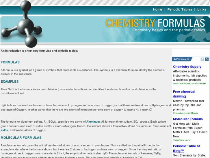 www.chemistryformulas.com