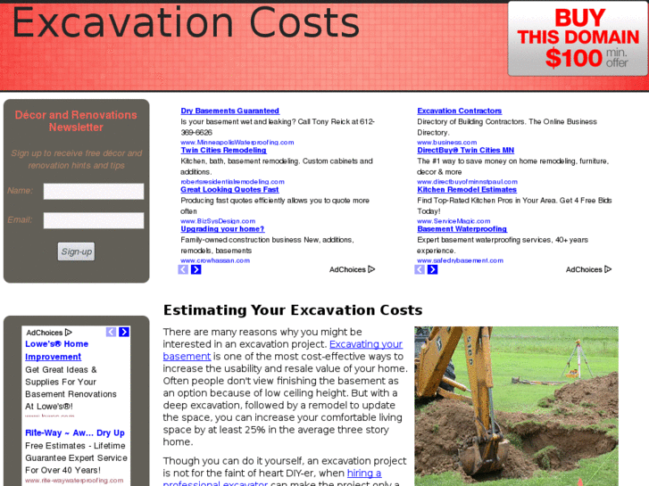 www.excavationcosts.net