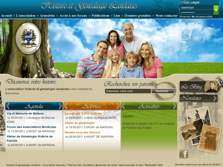 www.genealogielandaise.com