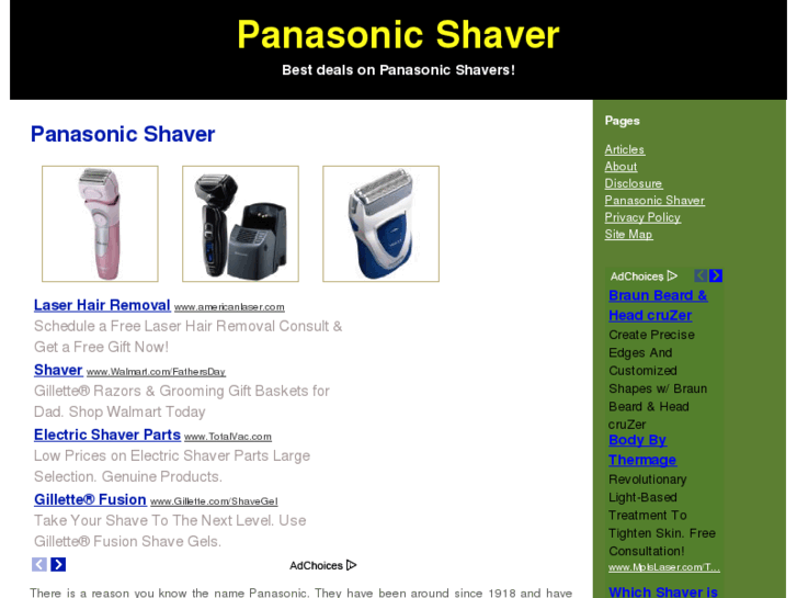 www.panasonicshaver.org