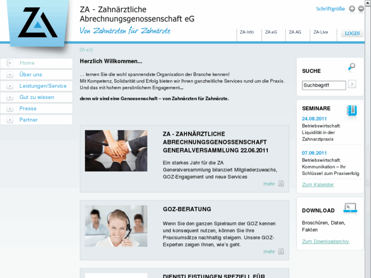 www.zahnaerztliche-genossenschaft.org