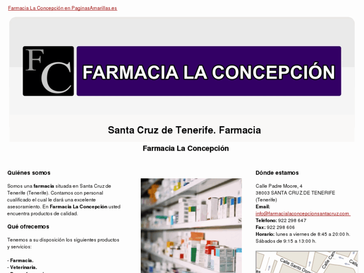 www.farmacialaconcepcionsantacruz.com
