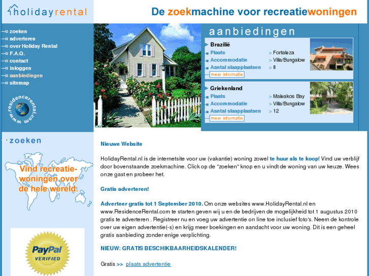 www.holidayrental.nl