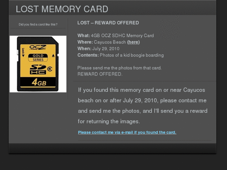 www.memorycardlostandfound.com