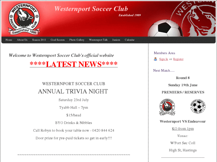 www.westernportsoccerclub.com