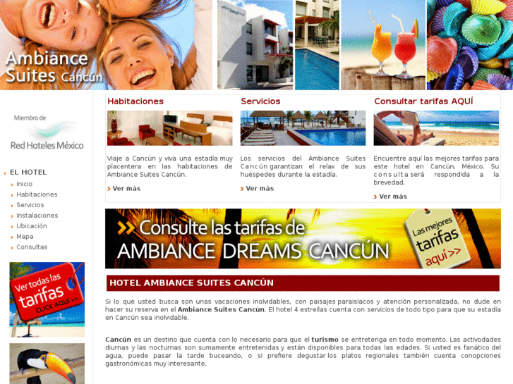 www.ambiancesuitescancun.com