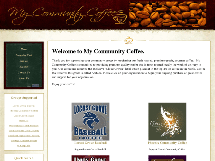 www.mycommunitycoffee.com