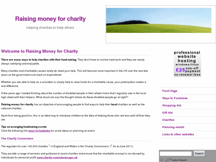 www.raisingmoneyforcharity.org.uk