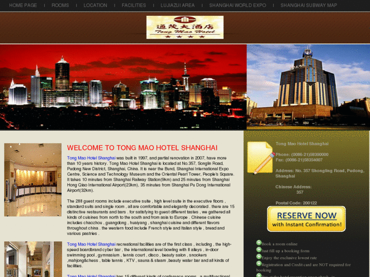 www.tongmaohotelshanghai.com