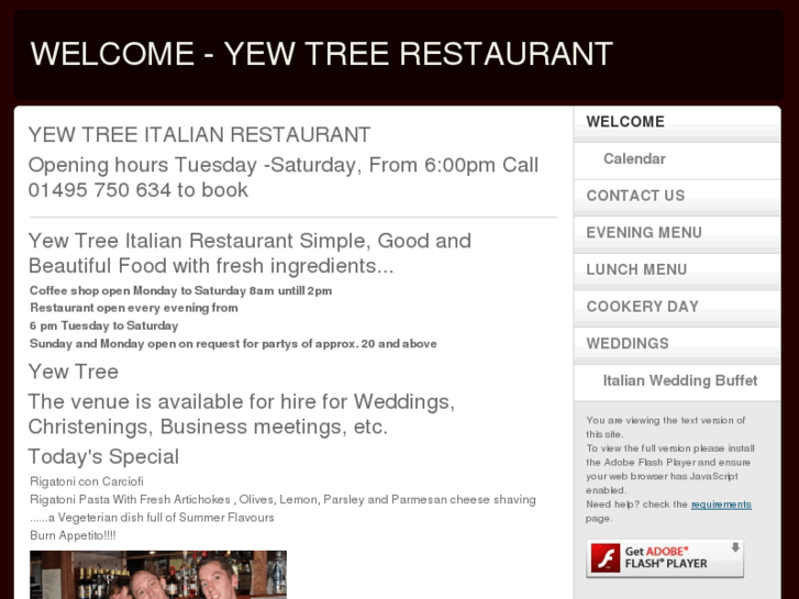 www.yewtreerestaurant.com