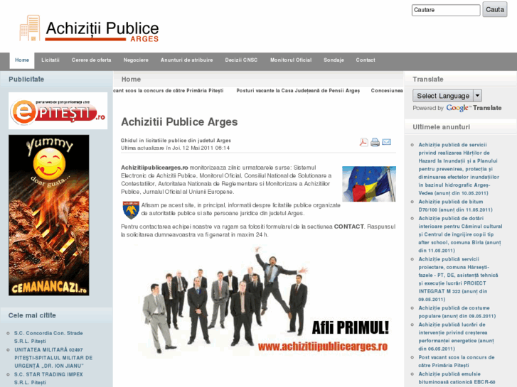 www.achizitiipublicearges.ro