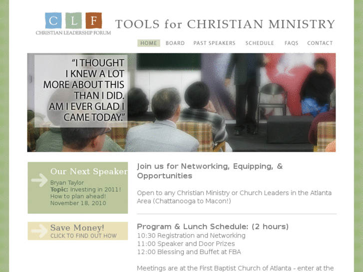 www.christianleadershipforum.org