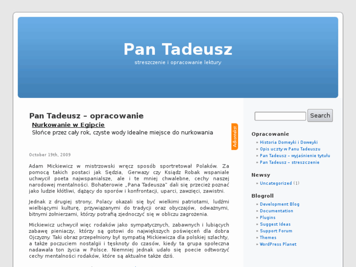 www.pan-tadeusz.biz