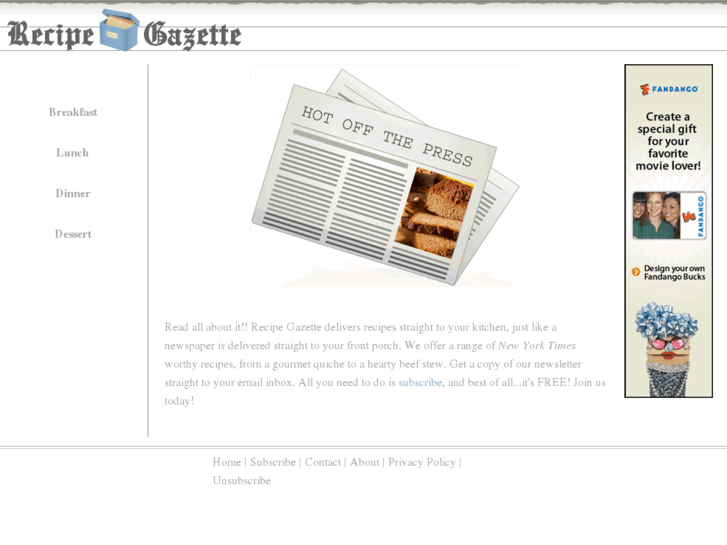 www.recipegazette-mail.com