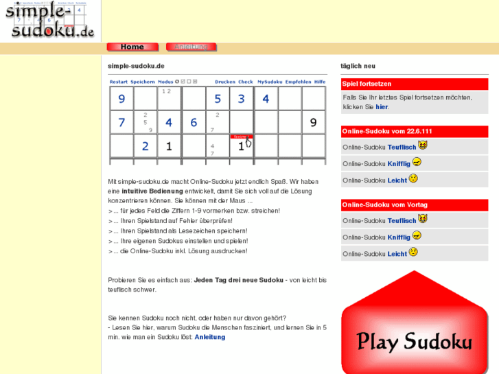 www.simple-sudoku.com