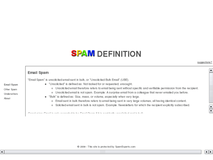 www.spamdefinition.org