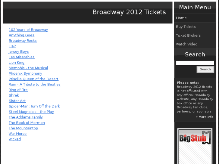 www.broadway2012.com