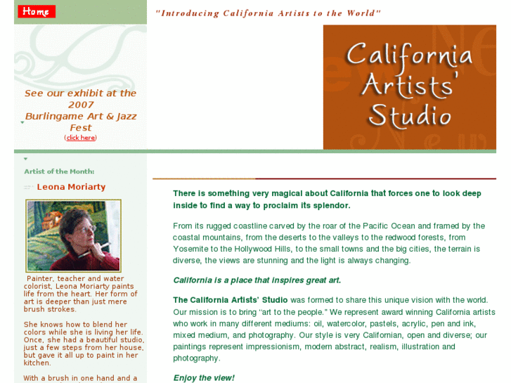 www.californiaartistsstudio.com