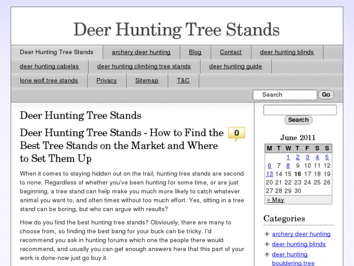 www.deerhuntingtreestands.org