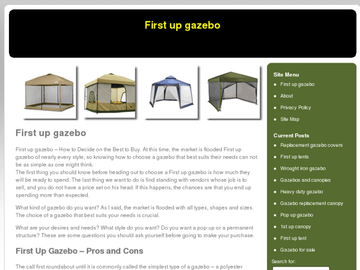 www.firstupgazebo.net