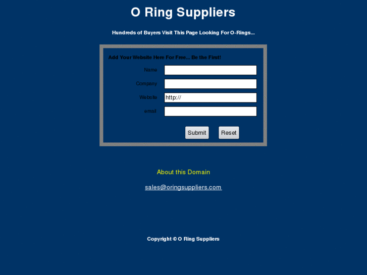 www.oringsuppliers.com