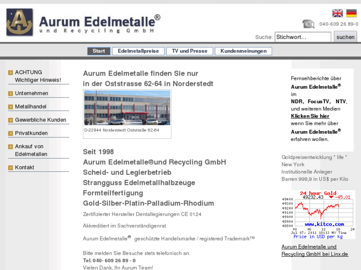 www.aurum-edelmetalle.net